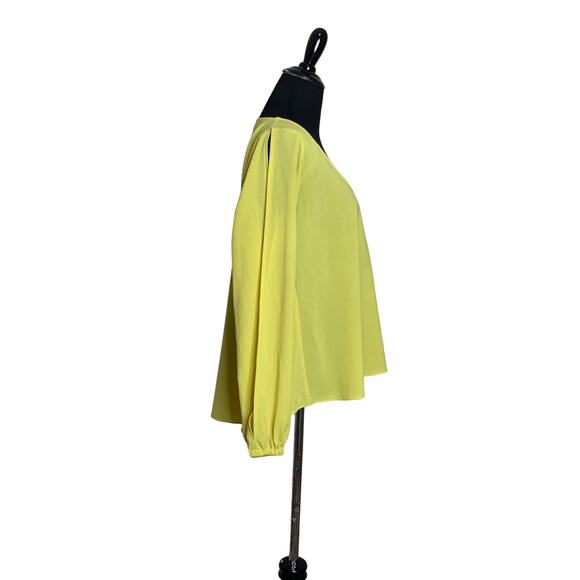 Lovers + Friends lime yellow long sleeves v neck tunic top size M - Picture 10 of 12